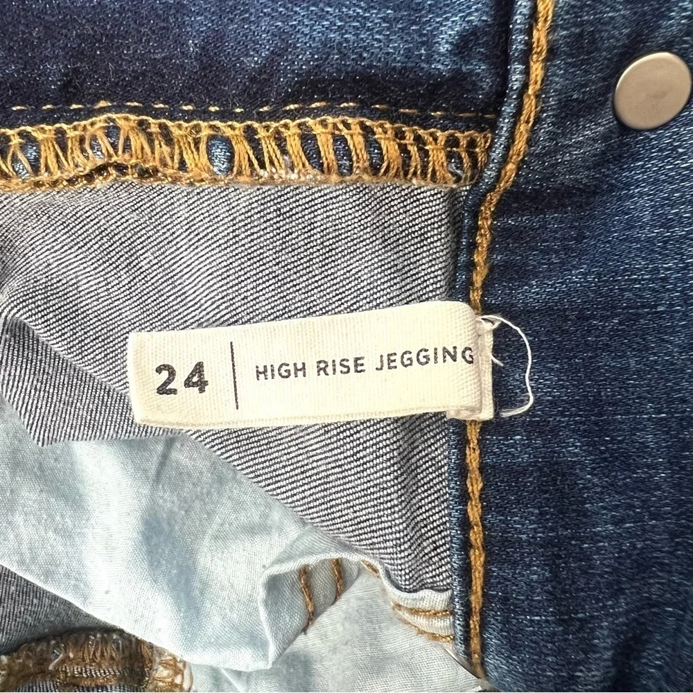 PacSun Dark Wash Distressed High Waist Jeggings